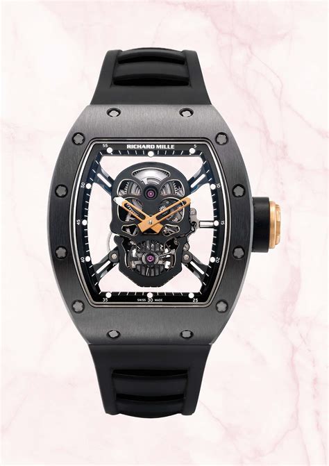 richard mille skull black